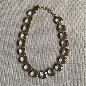 Jcrew clear crystal necklace